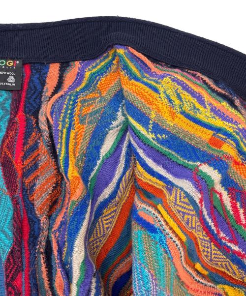 Coogi（クージー）Coogi (クージー) Coogi　厚手カーディガン マルチカラー サイズ:Sの古着・服飾アイテム