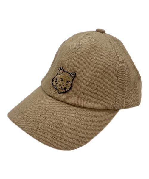 maison kitsune（メゾンキツネ）maison kitsune (メゾンキツネ) MAISON KITSUNE　キャップ ベージュの古着・服飾アイテム