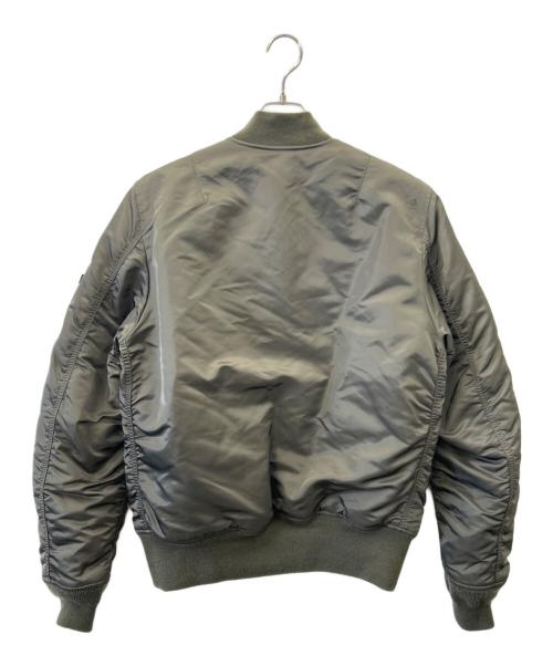 ALPHA（アルファ）ALPHA (アルファ) ALPHA　リバーシブルMA-1ジャケット カーキ×オレンジ サイズ:XLの古着・服飾アイテム