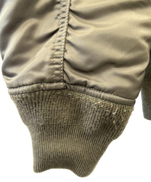 ALPHA（アルファ）ALPHA (アルファ) ALPHA　リバーシブルMA-1ジャケット カーキ×オレンジ サイズ:XLの古着・服飾アイテム
