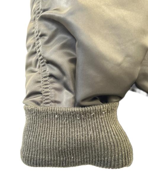 ALPHA（アルファ）ALPHA (アルファ) ALPHA　リバーシブルMA-1ジャケット カーキ×オレンジ サイズ:XLの古着・服飾アイテム