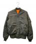 ALPHA（アルファ）の古着「ALPHA　リバーシブルMA-1ジャケット」｜カーキ×オレンジ