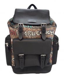 COACH×mint+serf（コーチ×ミントアンドサーフ）の古着「COACH　MINT+SERF リュック」｜ベージュ×ブラック