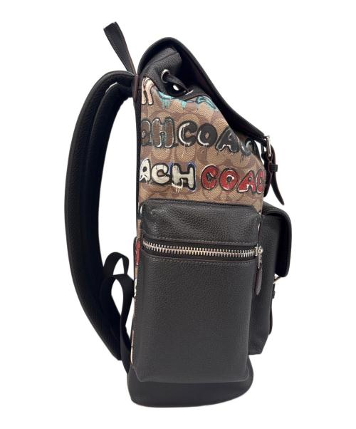 COACH（コーチ）COACH (コーチ) mint+serf (ミントアンドサーフ) COACH　MINT+SERF リュック ベージュ×ブラックの古着・服飾アイテム