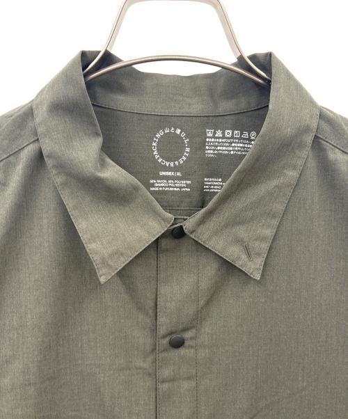 山と道（ヤマトミチ）山と道 (ヤマトミチ) 山と道　長袖シャツ カーキ サイズ:UNISEX XLの古着・服飾アイテム