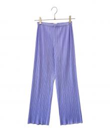 PLEATS PLEASE（プリーツプリーズ）の古着「PLEATS PLEASE　プリーツパンツ」｜ラベンダー