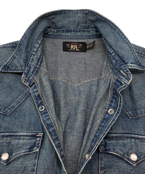 RRL（ダブルアールエル）RRL (ダブルアールエル) RRL　デニムウエスタンシャツ　長袖シャツ インディゴ サイズ:XLの古着・服飾アイテム