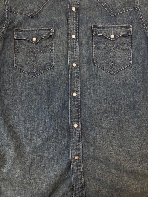 RRL（ダブルアールエル）RRL (ダブルアールエル) RRL　デニムウエスタンシャツ　長袖シャツ インディゴ サイズ:XLの古着・服飾アイテム