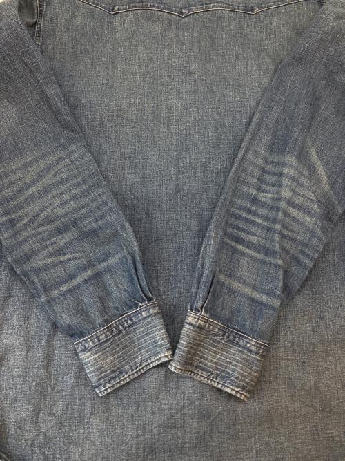 RRL（ダブルアールエル）RRL (ダブルアールエル) RRL　デニムウエスタンシャツ　長袖シャツ インディゴ サイズ:XLの古着・服飾アイテム