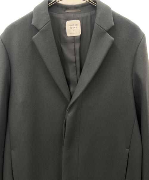 UNITED TOKYO（ユナイテッドトーキョー）UNITED TOKYO (ユナイテッドトーキョー) UNITED TOKYO　チェスターコート グレー サイズ:4の古着・服飾アイテム