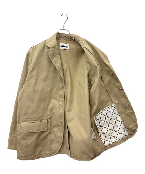 Schott（ショット）Schott (ショット) Schott　TC WORK 3B JACKET　ワークジャケット ベージュ サイズ:Ｌの古着・服飾アイテム