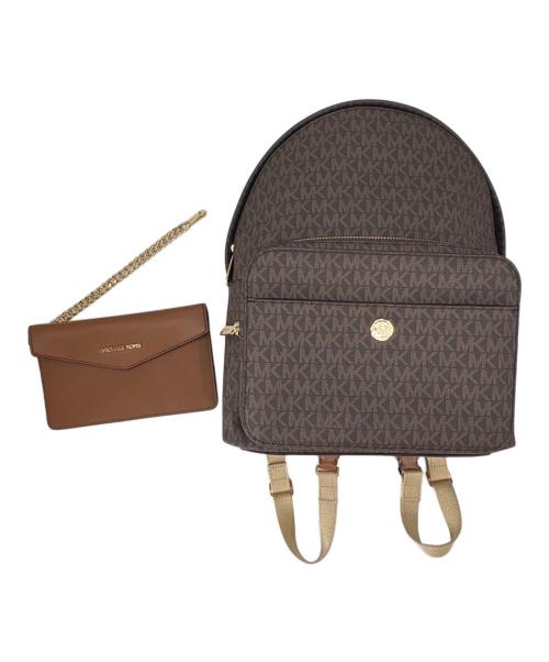 MICHAEL KORS（マイケル・コース）MICHAEL KORS (マイケル・コース) MICHAEL KORS　リュック ブラウンの古着・服飾アイテム