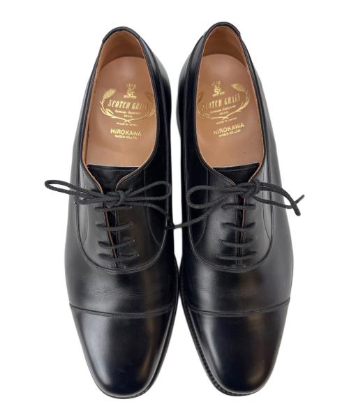 SCOTCH GRAIN（スコッチグレイン）SCOTCH GRAIN (スコッチグレイン) HIROKAWA (ヒロカワ) SCOTCH GRAIN × HIROKAWA　ストレートチップシューズ ブラック サイズ:26の古着・服飾アイテム