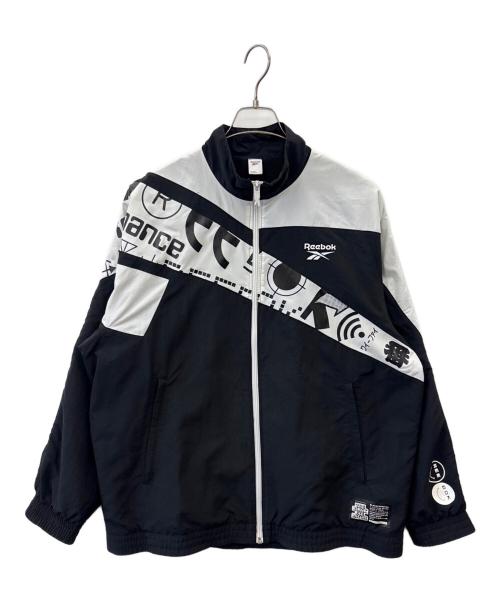 REEBOK（リーボック）REEBOK (リーボック) THE BLACK EYE PATCH (ブラックアイパッチ) REEBOK × THE BLACK EYE PATCH　ジャケット ブラック×ホワイト サイズ:Oの古着・服飾アイテム