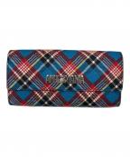 Vivienne Westwood×Anglomaniaヴィヴィアンウエストウッド×アングロマニア）の古着「Vivienne Westwood　Anglomania　長財布」｜レッド×ブルー