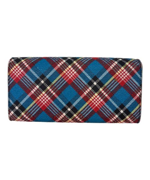 Vivienne Westwood（ヴィヴィアンウエストウッド）Vivienne Westwood (ヴィヴィアンウエストウッド) Anglomania (アングロマニア) Vivienne Westwood　Anglomania　長財布 レッド×ブルーの古着・服飾アイテム