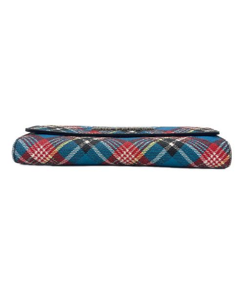 Vivienne Westwood（ヴィヴィアンウエストウッド）Vivienne Westwood (ヴィヴィアンウエストウッド) Anglomania (アングロマニア) Vivienne Westwood　Anglomania　長財布 レッド×ブルーの古着・服飾アイテム
