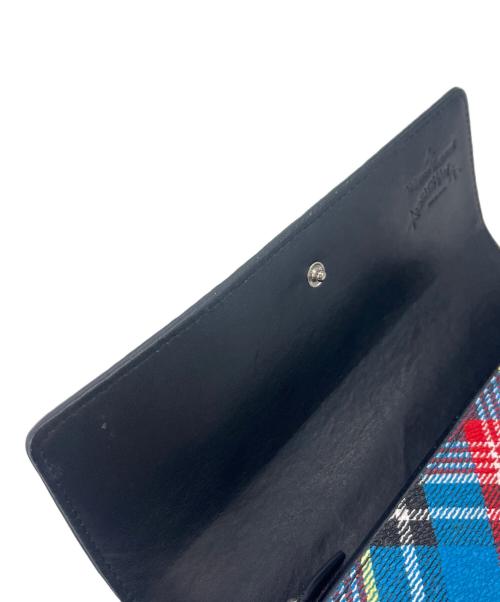 Vivienne Westwood（ヴィヴィアンウエストウッド）Vivienne Westwood (ヴィヴィアンウエストウッド) Anglomania (アングロマニア) Vivienne Westwood　Anglomania　長財布 レッド×ブルーの古着・服飾アイテム