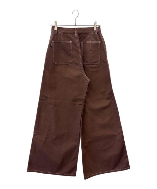 stussy（ステューシー）stussy (ステューシー) stussy　ワイドパンツ ブラウン サイズ:Sの古着・服飾アイテム
