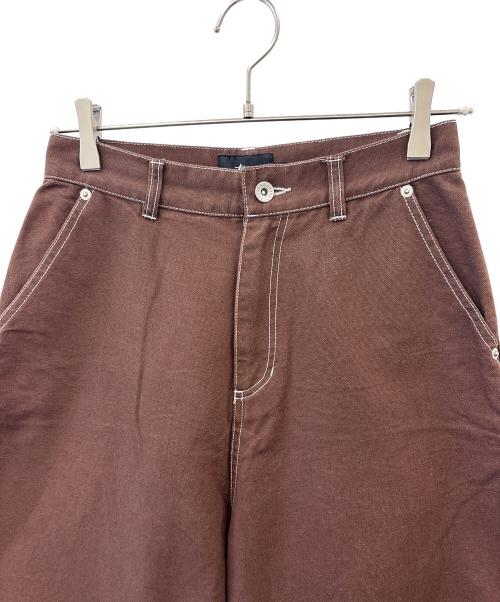 stussy（ステューシー）stussy (ステューシー) stussy　ワイドパンツ ブラウン サイズ:Sの古着・服飾アイテム