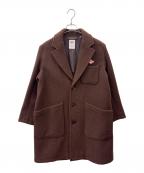 DANTONダントン）の古着「DANTON　チェスターコート」｜ブラウン