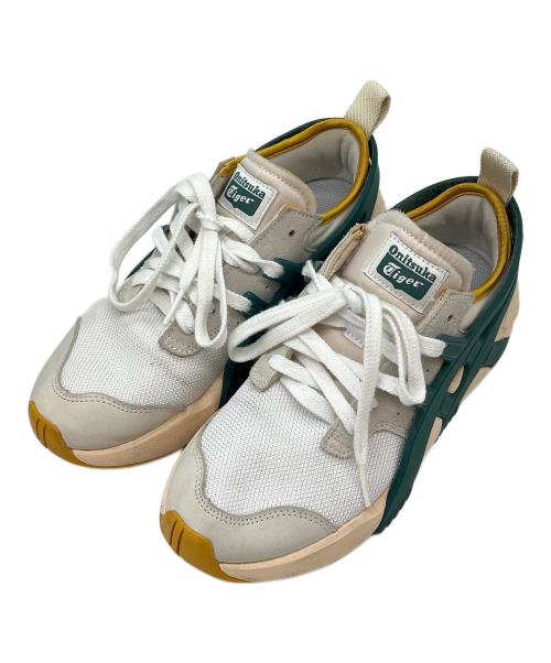 Onitsuka Tiger（オニツカタイガー）Onitsuka Tiger (オニツカタイガー) Onitsuka Tiger  Big Logo Trainer 2.0 ホワイト×グリーン サイズ:23.5の古着・服飾アイテム
