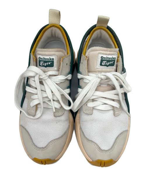Onitsuka Tiger（オニツカタイガー）Onitsuka Tiger (オニツカタイガー) Onitsuka Tiger  Big Logo Trainer 2.0 ホワイト×グリーン サイズ:23.5の古着・服飾アイテム