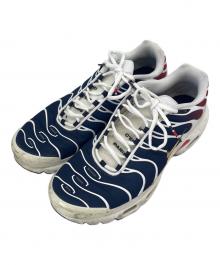NIKE×Paris Saint-Germain（ナイキ×パリサンジェルマン）の古着「NIKE × PARIS SAINT-GERMAIN  Air Max Plus  ローカットスニーカー」｜ネイビー×ホワイト