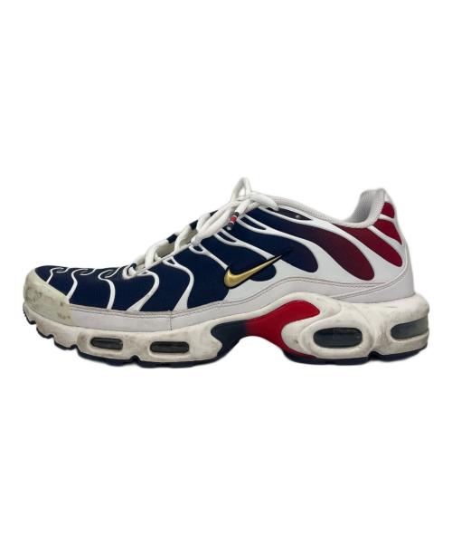 NIKE（ナイキ）NIKE (ナイキ) Paris Saint-Germain (パリサンジェルマン) NIKE × PARIS SAINT-GERMAIN  Air Max Plus  ローカットスニーカー ネイビー×ホワイト サイズ:29.0の古着・服飾アイテム