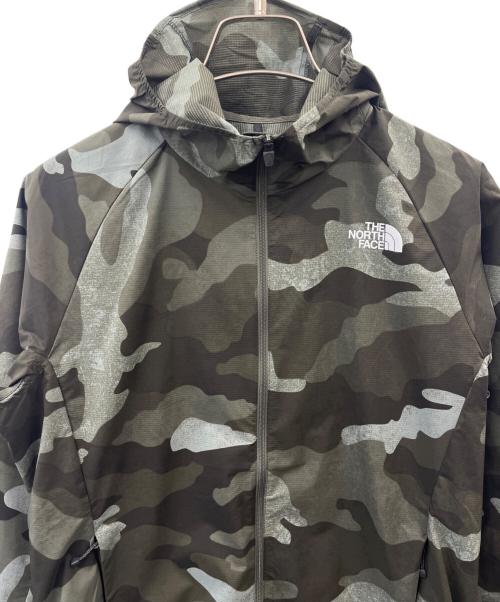 THE NORTH FACE（ザ ノース フェイス）THE NORTH FACE (ザ ノース フェイス) THE NORTH FACE　ノベルティースワローテイルベントフーディ　カモフラージュ グリーン サイズ:Sの古着・服飾アイテム