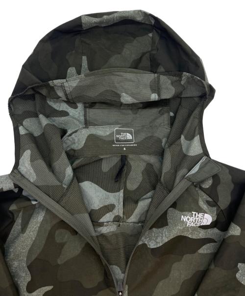 THE NORTH FACE（ザ ノース フェイス）THE NORTH FACE (ザ ノース フェイス) THE NORTH FACE　ノベルティースワローテイルベントフーディ　カモフラージュ グリーン サイズ:Sの古着・服飾アイテム
