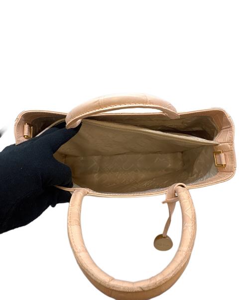 FURLA（フルラ）FURLA (フルラ) FURLA　型押し2WAYバッグ ライトピンクの古着・服飾アイテム