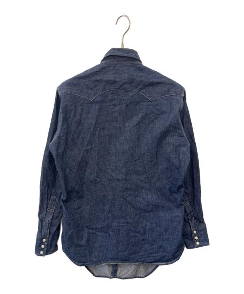 LEVI'S VINTAGE CLOTHING（リーバイス ビンテージ クロージング）LEVI'S VINTAGE CLOTHING (リーバイス ビンテージ クロージング) LEVI'S VINTAGE CLOTHING　ショートホーン復刻モデル　90sウェスタンシャツ 米国バレンシア工場製 ネイビー サイズ:Mの古着・服飾アイテム