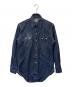 LEVI'S VINTAGE CLOTHING（リーバイス ビンテージ クロージング）の古着「LEVI'S VINTAGE CLOTHING　ショートホーン復刻モデル　90sウェスタンシャツ 米国バレンシア工場製」｜ネイビー