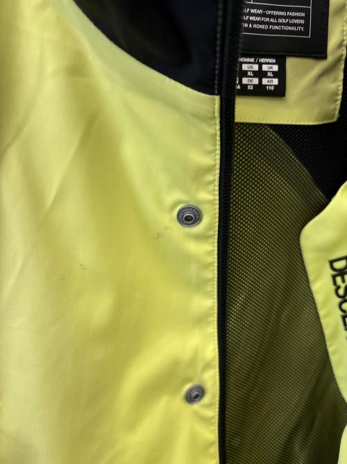 DESCENTE（デサント）DESCENTE (デサント) DESCENTE　ソロテックス フーデッドウインドジャケット イエロー×ブラック サイズ:XOの古着・服飾アイテム