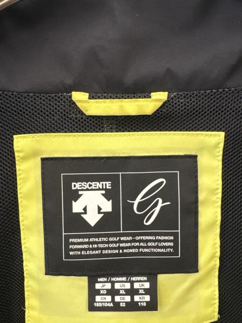 DESCENTE（デサント）DESCENTE (デサント) DESCENTE　ソロテックス フーデッドウインドジャケット イエロー×ブラック サイズ:XOの古着・服飾アイテム