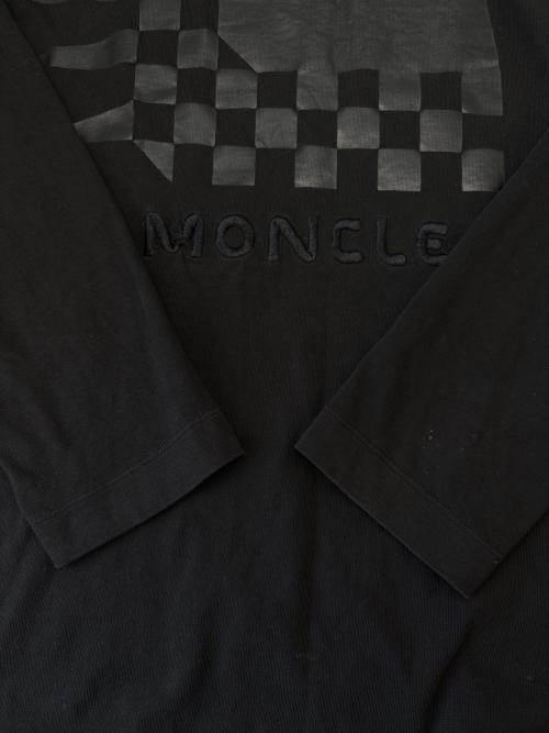 MONCLER（モンクレール）MONCLER (モンクレール) MONCLER　LS TSHIRT　長袖カットソー ブラック サイズ:Mの古着・服飾アイテム