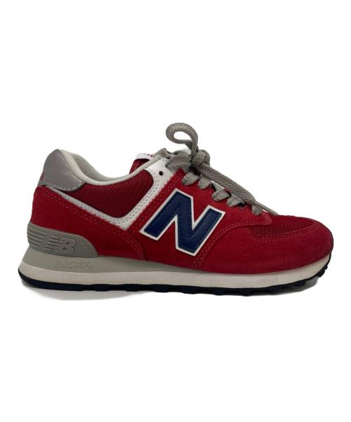 NEW BALANCE（ニューバランス）NEW BALANCE (ニューバランス) NEW BALANCE　ローカットスニーカー レッド サイズ:23の古着・服飾アイテム