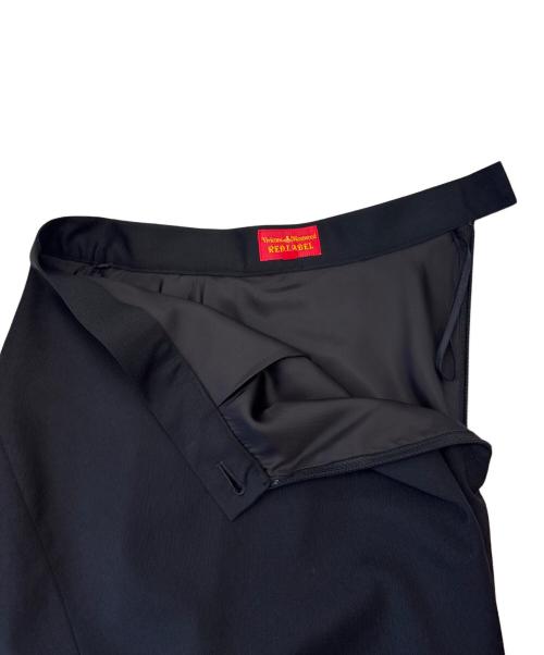 Vivienne Westwood RED LABEL（ヴィヴィアンウエストウッドレッドレーベル）Vivienne Westwood RED LABEL (ヴィヴィアンウエストウッドレッドレーベル) Vivienne Westwood RED LABEL　アシンメトリースカート ブラック サイズ:1の古着・服飾アイテム