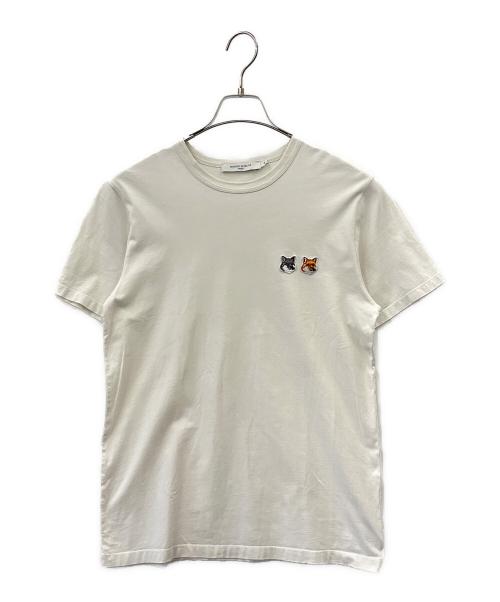maison kitsune（メゾンキツネ）maison kitsune (メゾンキツネ) MAISON KITSUNE　半袖カットソー ホワイト サイズ:XSの古着・服飾アイテム