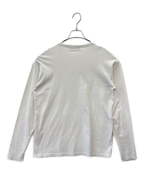 maison kitsune（メゾンキツネ）maison kitsune (メゾンキツネ) MAISON KITSUNE　長袖カットソー ホワイト サイズ:XSの古着・服飾アイテム