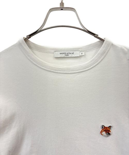 maison kitsune（メゾンキツネ）maison kitsune (メゾンキツネ) MAISON KITSUNE　長袖カットソー ホワイト サイズ:XSの古着・服飾アイテム