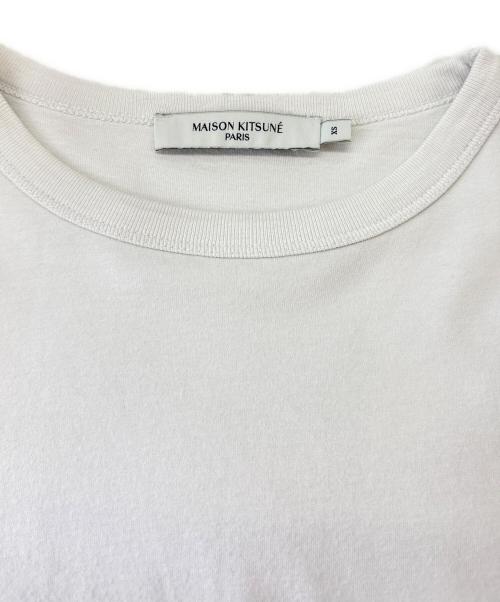 maison kitsune（メゾンキツネ）maison kitsune (メゾンキツネ) MAISON KITSUNE　長袖カットソー ホワイト サイズ:XSの古着・服飾アイテム