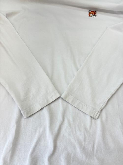maison kitsune（メゾンキツネ）maison kitsune (メゾンキツネ) MAISON KITSUNE　長袖カットソー ホワイト サイズ:XSの古着・服飾アイテム