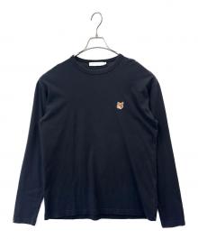 maison kitsune（メゾンキツネ）の古着「MAISON KITSUNE　長袖カットソー」｜ブラック