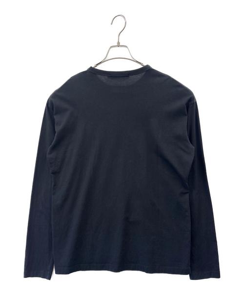 maison kitsune（メゾンキツネ）maison kitsune (メゾンキツネ) MAISON KITSUNE　長袖カットソー ブラック サイズ:Sの古着・服飾アイテム
