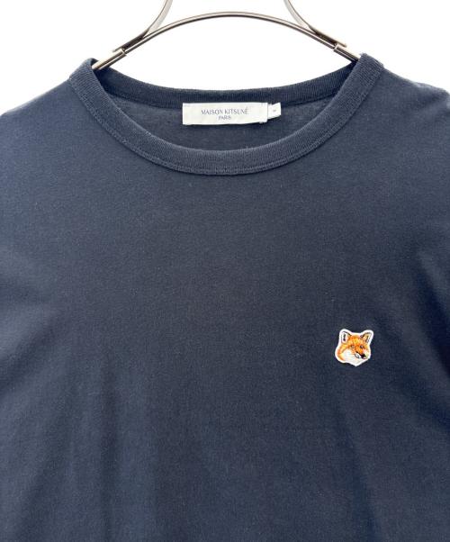 maison kitsune（メゾンキツネ）maison kitsune (メゾンキツネ) MAISON KITSUNE　長袖カットソー ブラック サイズ:Sの古着・服飾アイテム