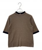 MACKINTOSH PHILOSOPHYマッキントッシュ フィロソフィー）の古着「MACKINTOSH PHILOSOPHY　薄手ニット」｜ブラック×ブラウン