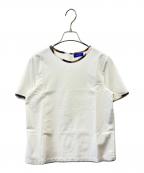BLUE LABEL CRESTBRIDGEブルーレーベルクレストブリッジ）の古着「BLUE LABEL CRESTBRIDGE　半袖カットソー」｜ホワイト