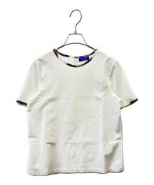 BLUE LABEL CRESTBRIDGE（ブルーレーベルクレストブリッジ）の古着「BLUE LABEL CRESTBRIDGE　半袖カットソー」｜ホワイト